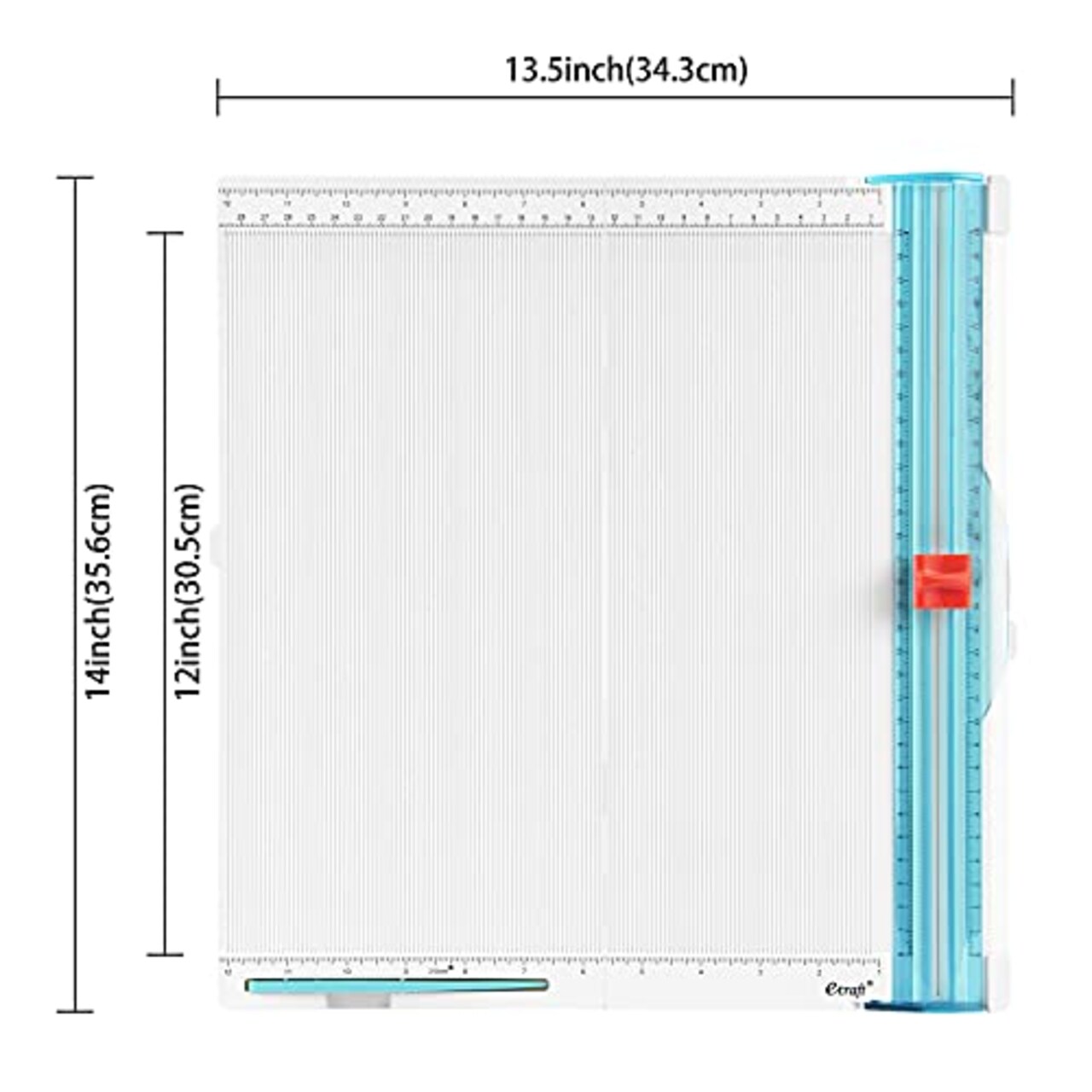 Craft Paper Trimmer and Scoring Board: Ecraft 12 x 12inch Paper Trimmer Cutter Score Board, Scoring Tool with Paper Folding, for Making Scrapbooking, Cards, Envelope, Coupons and Photo